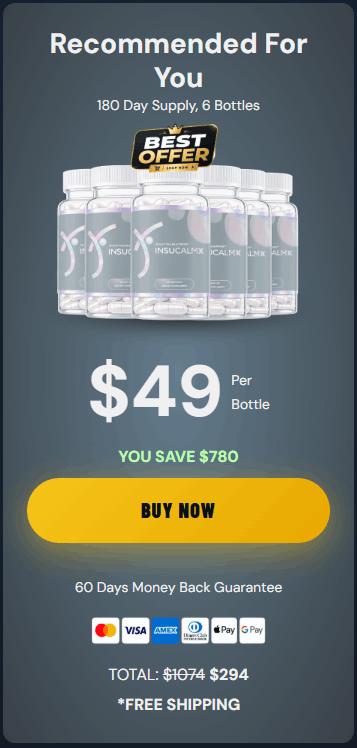 Order InsuCalmX 6 Bottles